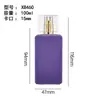 Processamento Personalizado de Frasco de Perfume com Flocagem, Frasco de Vidro Pequeno de 50ml para Sub-envase de Perfume, Frasco Vazio com Spray, Fabricante de Frascos, Tampa