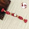 Hebilla Cheongsam Botón de Bambú Enrollado con Lámina de Oro Hebilla de un Carácter Traje Tang Hanfu Guofeng Largo y Corto Botones Tejidos a Mano