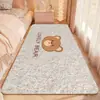 Alfombra de Piso Peluda Linda Dibujos Animados Mesita de Noche Nuevo Cachemir Imitación Habitación Ventana Saliente Alfombra de Tira Habitación Habitación Infantil Sala de Estar Peluche Linda