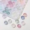 10 Cuentas de Gelatina de Verano Vidrio Transparente Patrón Doble Recto Cuentas Pulsera de Cuentas de Vidrio Cuentas Sueltas DIY Hecho a Mano