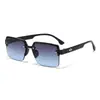 Nuevas Gafas de Sol de Moda Retro para Mujer Gafas de Sol de Media Montura de Alta Gama Tendencia Protección UV Gafas de Sol para Conducir Hombres