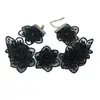 Collar de Flor de Encaje de Tela, Gargantilla de Cadena para Clavícula de Gama Alta, Collar Dulce, Elegante, Suave y Versátil para Mujeres
