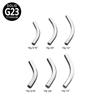 Joyería para Perforación de Titanio G23 Dientes Internos Barra Curva Uña Curva Uña Uña Cola Uña G Uña Labial Accesorios Fábrica en stock 6-16m