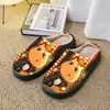 Zapatillas de algodón con estampado de dibujos animados lindas para hombre y mujer, zapatillas de pareja para otoño e invierno, dropshipping POD transfronterizo JIT de una pieza, transfronterizo