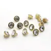 Botones Metálicos para Camisa, Botones de Moda para Hombre y Mujer, Botones Pequeños de Diamante para Chifón, Exquisitos Diamantes Brillantes