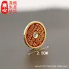 Latão Cinábrio Montanha Fantasma Flor Antiga-Estilo Quadrado-Furo Moeda de Cobre Atacado Oito Trigramas Pingente Carro Pendurado Ornamento Flor Vintage Ornamento