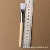 Mango de Madera de Abedul de 16 cm Pincel de Cabeza Plana Pincel de Pintura para Niños Pincel para Pegamento Pincel de Pintura Pincel de Limpieza Pincel Plano para Pintura al Óleo Acrílico