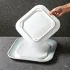 Pratos de Melamina para Restaurantes, Hot Pot, Pratos Retangulares para Churrasco, Pratos Comerciais de Imitação de Porcelana para Sushi