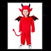 Disfraz de Halloween para Niños Lindo Diablito Murciélago Ropa para Show Niños y Niñas Cosplay Traje de Vampiro
