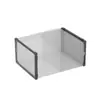 Caixa de Sapato Transparente Redonda com Abertura Lateral e Estrutura Dupla, Organizador de Sapato de Plástico, Caixa de Sapato Dobrável com Tampa Flip, Atacado