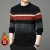 Ropa de punto de chenilla para hombre Invierno Nuevo Ropa de punto de terciopelo Tops Para mediana edad y personas mayores Casual Ropa de punto cálida Ropa para papá