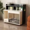 Gabinete para Arenero Estilo Sencillo Integrado para el Hogar Semi-Cerrado a Prueba de Olores Inodoro para Gatos Gabinete de Almacenamiento para Gatos Gabinete de Almacenamiento para Camas de Gatos