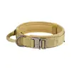 Collar Táctico Antiexplosión Transfronterizo para Perro Collar para el Cuello de Mascotas para Perros Medianos y Grandes Set de Correa y Arnés de Nylon Engrosado