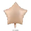 Balão Digital de Filme de Alumínio Colorido Retro Creme Caramelo 32 polegadas Balão Coração Retro 18 polegadas Decoração de Aniversário