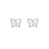 Como industria s999 aretes de plata esterlina para mujer aretes simples compactos estrellas luna aretes de bosque plata anti-obstrucción para agujero de oreja