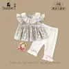 Tao Guoer 2026 Conjunto Nuevo de Verano para Niñas, Camisa de Muñeca Princesa y Leggings, Conjunto de Dos Piezas para Niñas Pequeñas