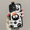 Adequado para Iphone6 Apple 16Pm Boneco de Pé 15 Desenho Animado Moda 11 Capa de Celular Feminina Transfronteiriça Se2 Briquetes Pretos