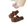 Sandalias de cuña de nicho, Sandalias de punta abierta, Zapatos de mujer, Ropa exterior de verano, Pantuflas de tacón alto con punta cuadrada, Zapatos romanos de playa de diseño