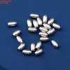 Plata de Ley S925 Cuentas de Arroz Tubo Redondo de Bambú Tubo de Plata Accesorios Espaciador Viejo Retro Anillo para Correr Oreja Única Material Hecho a Mano DIY