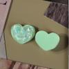 Pendientes de resina corrugada semipermeables con lentejuelas, con forma de corazón, para funda de móvil, pinza para el pelo, parche, accesorios de bricolaje, material al por mayor