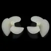 Hélice de modelo de bote de remos pequeño de tres palas, positiva y negativa, de 2 mm, accesorios de propulsor de plástico de nailon, remo submarino en miniatura