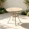 Silla de ratán para patio exterior, mesa y sillas de ocio, balcón al aire libre de jardín para el hogar, silla creativa con respaldo de cuerda para casa de huéspedes, mesa de café pequeña