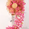 Guirnalda de Flores de Glicinia Artificial Bola de Flores para Techo Vegetación Hotel Sala de Exposiciones Floristería Decoración de Techo de Flores de Glicinia para Ocultar Imperfecciones