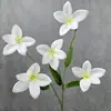Orquídea Phalaenopsis Artificial Decoración Floral para Sala de Estar, Arreglo Floral para Pasillo de Boda, Accesorios para Arreglos Florales, Piezas Decorativas, Flores Artificiales Falsas