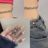 Herramienta de Ajuste de Talla de Pantalones para Apretar la Cintura, Pin sin Costura para Apretar la Cinturilla, Anti-Exposición, Tendencia Estilo Coreano