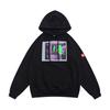 Moletom Cavempt Japonês Estilo Harajuku Estampa de Rosto C.E Preto e Branco com Capuz Outono Tendência
