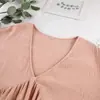 Nuevo Producto de Primavera 2026 de Amazon Bata de Noche de Algodón Puro Estilo Europeo y Americano Holgada y Cómoda Ropa de Casa Pijamas para Mujer