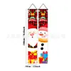 Cortina de porta e conjunto de dísticos de Natal mais vendidos no exterior com estampas de alta definição apresentando o Grinch, o Papai Noel e o boneco de neve para decorações festivas
