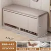Banqueta para Trocar Sapatos para Entrada de Casa, Armário de Sapatos com Banco, Sapateira Integrada, Nova Banqueta Longa para Trocar Sapatos para Fora da Porta e Corredor