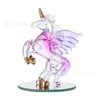 Enfeites de Cristal de Unicórnio Rosa, Artesanato Criativo, Decorações de Mesa, Decorações para Casa, Presentes de Ano Novo, Fornecimento Transfronteiriço
