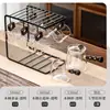 Juego de Té de Cristal, Lujo Ligero para Uso Doméstico, Tetera de Gama Alta para Sala de Estar, Juego Completo para Uso en Oficina, Mesa y Bandeja de Té Kung Fu