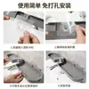 Estante de almacenamiento para grifo de baño, montado en la pared, no requiere perforación, estante de almacenamiento para lavabo, estante de almacenamiento para baño frente al espejo del hogar