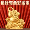Adornos de Calabaza Wufu Linmen de Latón Fu Lu Shouxi Cai Feng Shui Sala de Estar Entrada Vinoteca Mueble de TV Mobiliario para el Hogar
