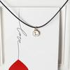 Diy26 Collar con Colgante de Letra Inglesa Estudiante Femenina Pareja Coreana Novia Enviar Novio Cadena Clavícula Cadena de Cuello