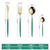 Faca Garfo Colher de Aço Inoxidável Português 304 Colher Garfo Celebridade da Internet Colher Garfo Faca Garfo para Bife Estilo Ocidental Colher Criativa de Cabo Longo Colher de Sobremesa