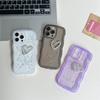 Estilo de lujo ligero gota de pegamento amor para funda de teléfono móvil apple 15 iPhone14promax tridimensional 13/12/11 femenino xs
