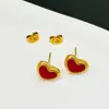 Collar de Acero de Titanio con Corazón Rojo Colgante Pequeño de Corazón Rojo Coreano Nicho Dulce Otoño e Invierno Chica Energética Corazón de Melocotón Cadena para la Clavícula