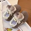 Tenis para Niña 2026 Nuevo Lindo Oso de Dibujos Animados Velcro Suela Gruesa Suela Suave Zapatos Casuales para Bebé