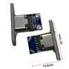 Soquete Fêmea Tipo-C com Placa de Montagem para Modificação de Teclado/Porta de Carregamento Conector Soquete de Solda para Cabo de Dados de Carregamento DIY