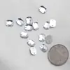 Costura Manual DIY Pedraria Irregular Acrílica com Fundo Plano Conjunto de Pedrarias para Vestido de Noiva Feito à Mão com Furo