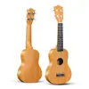Ukulele 21 polegadas Cor Madeira, Ukulele de Plástico ABS de Quatro Cordas Tocável, Instrumento Pequeno de Guitarra, Atacado de Fábrica de Comércio Exterior