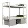 Venta al por mayor de fábrica, nuevo, hierro, madera maciza, litera, cama para dormitorio de estudiante escolar, cama para apartamento de empleado, personalización