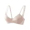 Sutiã de Renda Cetim Triângulo para Mulheres com Seios Grandes, Efeito Redutor, Alças Duplas, Confortável e Sexy de Verão