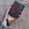 Bolsa para Monedas con Borla de Color Sólido de Spider-Man, Cartera Delgada, Cartera Corta, Portatarjetas de Estudiante, Cartera Corta con Múltiples Ranuras para Tarjetas