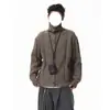 Suéter Cardigan de Punto Estilo Retro Japonés Old Money para Hombres y Mujeres Otoño Invierno Holgado Casual Versátil Capa Base Perezosa