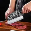 Cuchillo de Cocina Forjado para Picar y Cortar, Cuchillo de Doble Propósito para Cortar Carne, Cuchillo de Chef para Cocina, Cuchillo para Verduras Longquan, Cuchillo para Cabeza de Pescado, Acero Especial, Acero Inoxidable